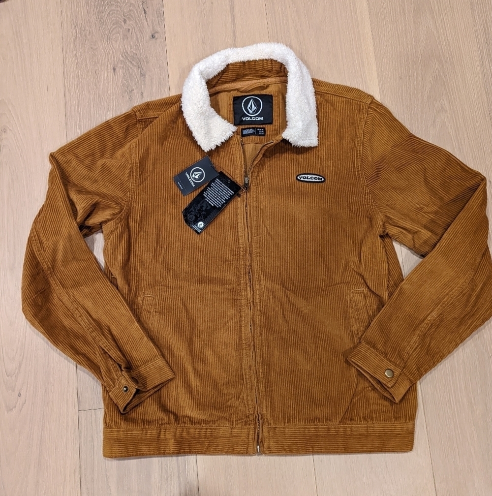 Volcom Men's Brown Corduroy Jacket